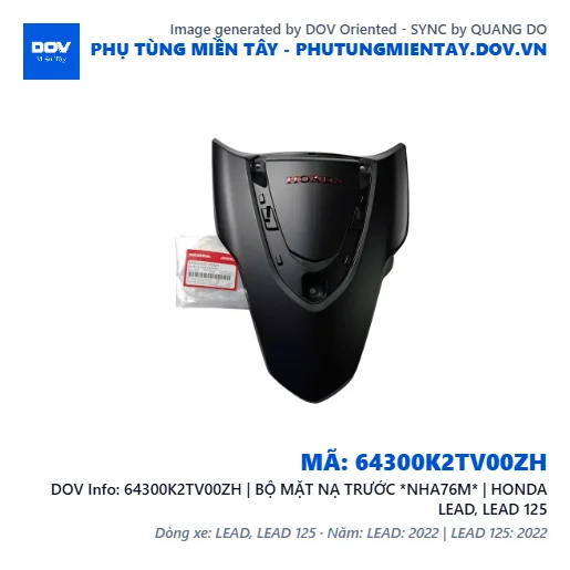 64300K2TV00ZH | BỘ MẶT NẠ TRƯỚC *NHA76M* | HONDA LEAD, LEAD 125 — 64300K2TV00ZH