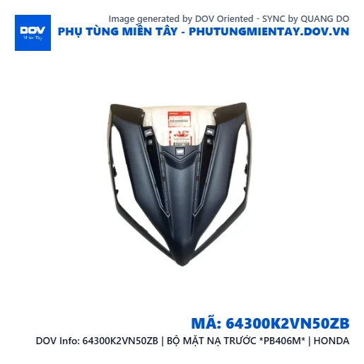 64300K2VN50ZB | BỘ MẶT NẠ TRƯỚC *PB406M* | HONDA — 64300K2VN50ZB