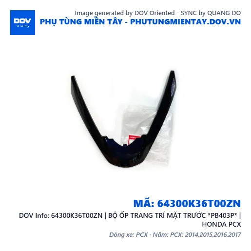 64300K36T00ZN | BỘ ỐP TRANG TRÍ MẶT TRƯỚC *PB403P* | HONDA PCX — 64300K36T00ZN
