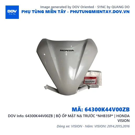 64300K44V00ZB | BỘ ỐP MẶT NẠ TRƯỚC *NHB35P* | HONDA VISION — 64300K44V00ZB