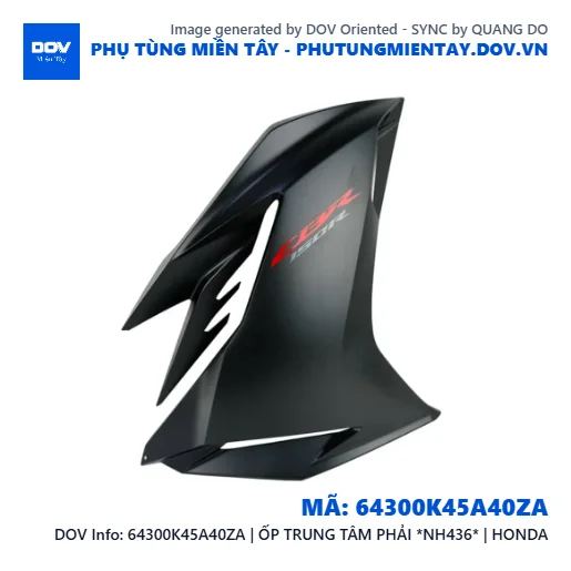 64300K45A40ZA | ỐP TRUNG TÂM PHẢI *NH436* | HONDA  — 64300K45A40ZA
