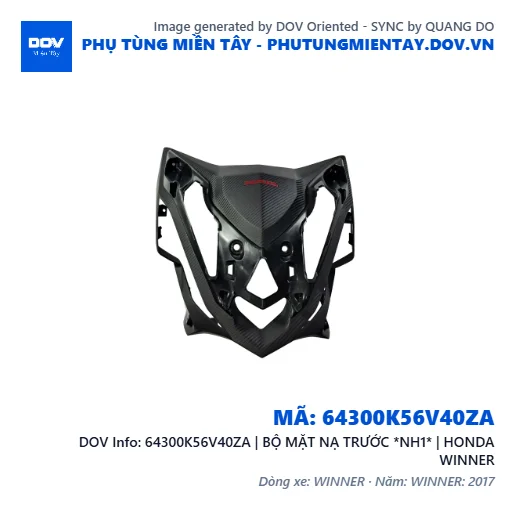 64300K56V40ZA | BỘ MẶT NẠ TRƯỚC *NH1* | HONDA WINNER — 64300K56V40ZA