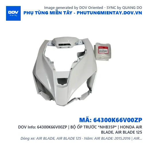 64300K66V00ZP | BỘ ỐP TRƯỚC *NHB35P* | HONDA AIR BLADE, AIR BLADE 125 — 64300K66V00ZP