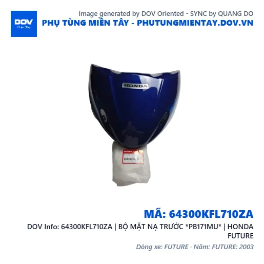 64300KFL710ZA | BỘ MẶT NẠ TRƯỚC *PB171MU* | HONDA FUTURE — 64300KFL710ZA