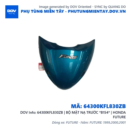 64300KFL830ZB | BỘ MẶT NẠ TRƯỚC *B154* | HONDA FUTURE — 64300KFL830ZB