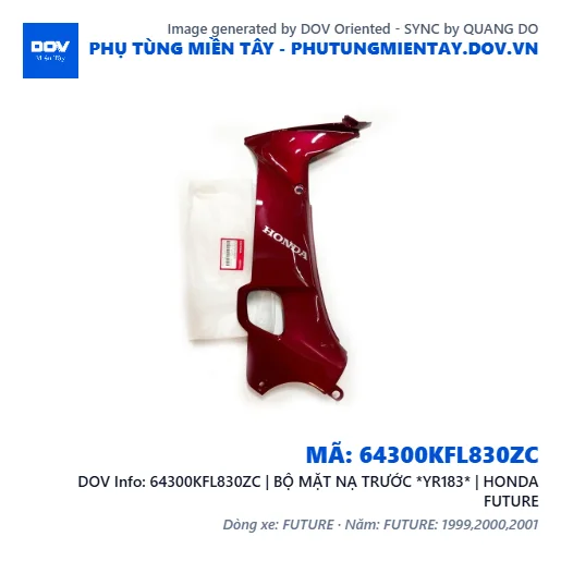 64300KFL830ZC | BỘ MẶT NẠ TRƯỚC *YR183* | HONDA FUTURE — 64300KFL830ZC