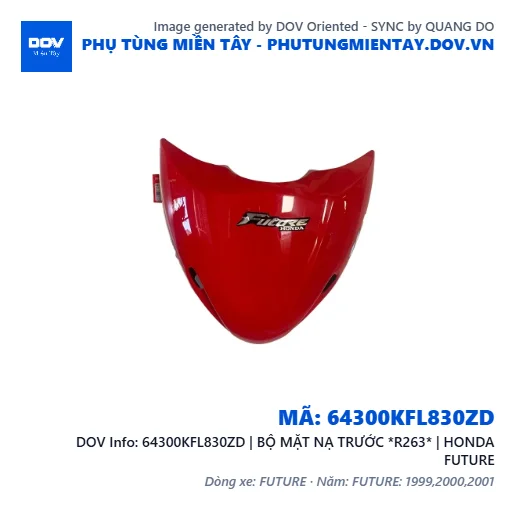 64300KFL830ZD | BỘ MẶT NẠ TRƯỚC *R263* | HONDA FUTURE — 64300KFL830ZD