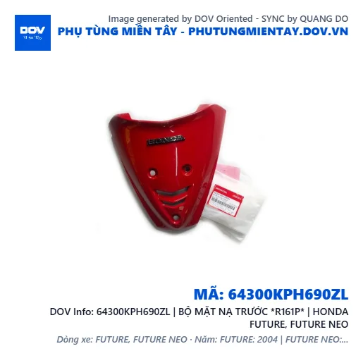 64300KPH690ZL | BỘ MẶT NẠ TRƯỚC *R161P* | HONDA FUTURE, FUTURE NEO — 64300KPH690ZL