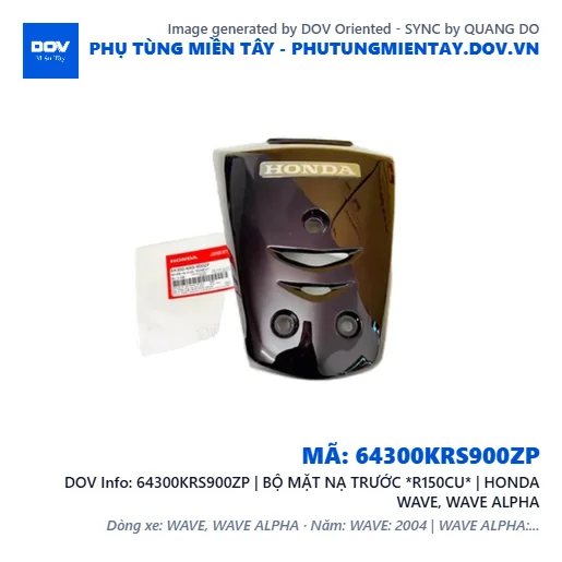 64300KRS900ZP | BỘ MẶT NẠ TRƯỚC *R150CU* | HONDA WAVE, WAVE ALPHA — 64300KRS900ZP