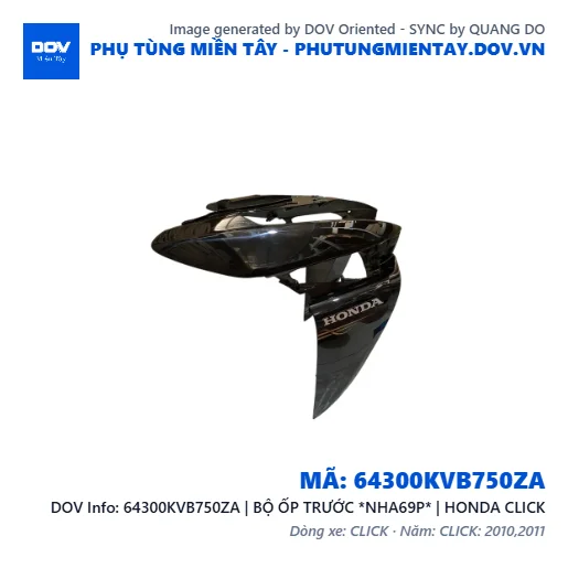 64300KVB750ZA | BỘ ỐP TRƯỚC *NHA69P* | HONDA CLICK — 64300KVB750ZA