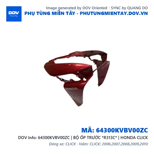 64300KVBV00ZC | BỘ ỐP TRƯỚC *R313C* | HONDA CLICK — 64300KVBV00ZC