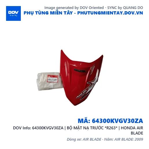 64300KVGV30ZA | BỘ MẶT NẠ TRƯỚC *R263* | HONDA AIR BLADE — 64300KVGV30ZA