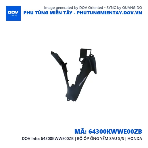64300KWWE00ZB | BỘ ỐP ỐNG YẾM SAU S/S | HONDA — 64300KWWE00ZB