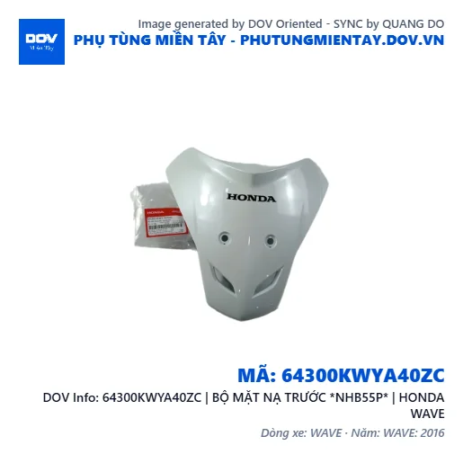 64300KWYA40ZC | BỘ MẶT NẠ TRƯỚC *NHB55P* | HONDA WAVE — 64300KWYA40ZC