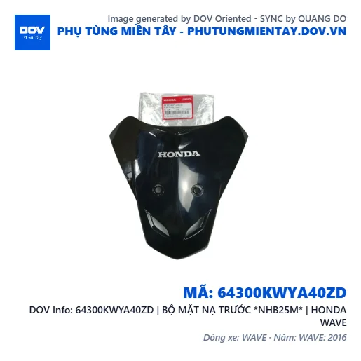 64300KWYA40ZD | BỘ MẶT NẠ TRƯỚC *NHB25M* | HONDA WAVE — 64300KWYA40ZD