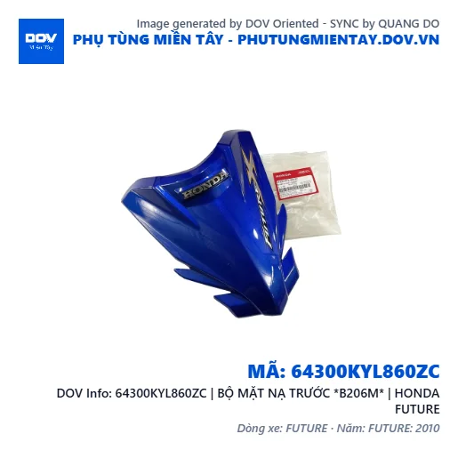 64300KYL860ZC | BỘ MẶT NẠ TRƯỚC *B206M* | HONDA FUTURE — 64300KYL860ZC