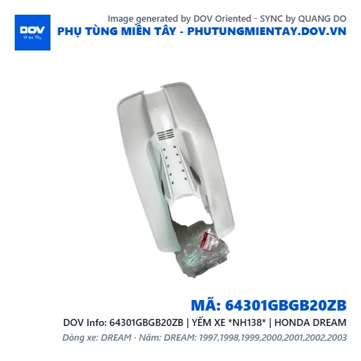 64301GBGB20ZB | YẾM XE *NH138* | HONDA DREAM — 64301GBGB20ZB