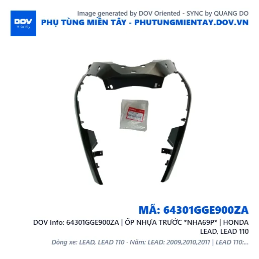 64301GGE900ZA | ỐP NHỰA TRƯỚC *NHA69P* | HONDA LEAD, LEAD 110 — 64301GGE900ZA
