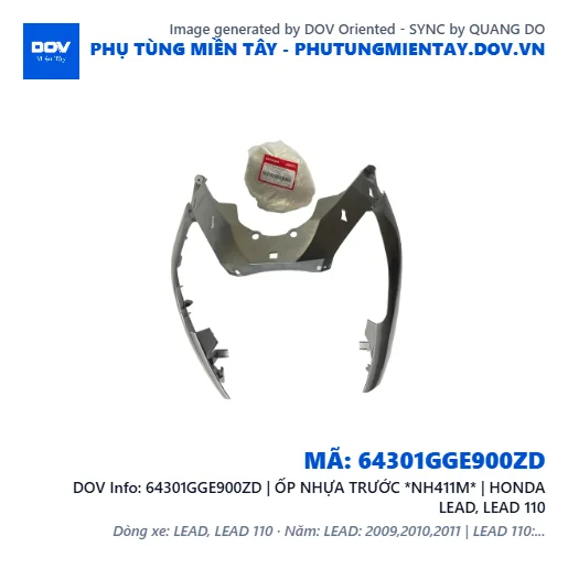 64301GGE900ZD | ỐP NHỰA TRƯỚC *NH411M* | HONDA LEAD, LEAD 110 — 64301GGE900ZD