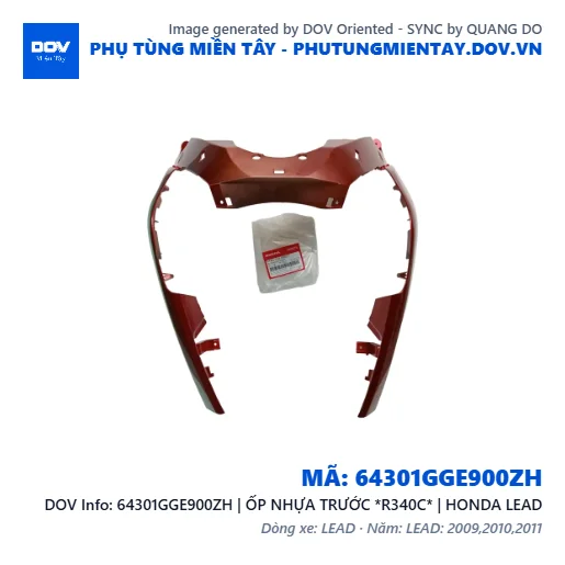 64301GGE900ZH | ỐP NHỰA TRƯỚC *R340C* | HONDA LEAD — 64301GGE900ZH