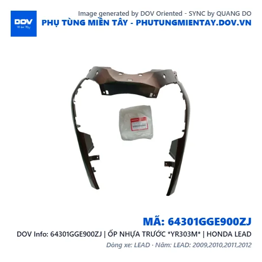 64301GGE900ZJ | ỐP NHỰA TRƯỚC *YR303M* | HONDA LEAD — 64301GGE900ZJ