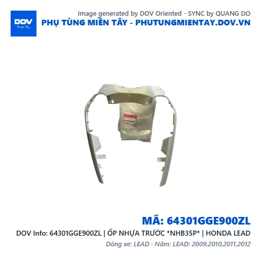 64301GGE900ZL | ỐP NHỰA TRƯỚC *NHB35P* | HONDA LEAD — 64301GGE900ZL