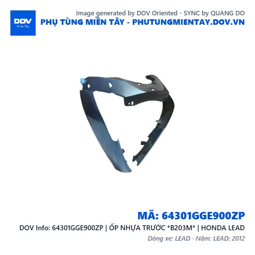 64301GGE900ZP | ỐP NHỰA TRƯỚC *B203M* | HONDA LEAD — 64301GGE900ZP