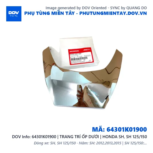 64301K01900 | TRANG TRÍ ỐP DƯỚI | HONDA SH, SH 125/150 — 64301K01900