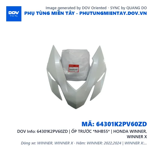 64301K2PV60ZD | ỐP TRƯỚC *NHB55* | HONDA WINNER, WINNER X — 64301K2PV60ZD