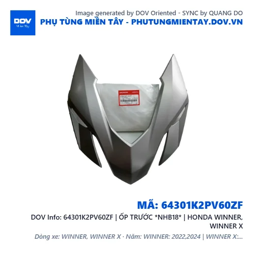 64301K2PV60ZF | ỐP TRƯỚC *NHB18* | HONDA WINNER, WINNER X — 64301K2PV60ZF