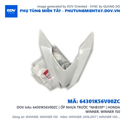 64301K56V00ZC | ỐP NHỰA TRƯỚC *NHB35P* | HONDA WINNER, WINNER 150 — 64301K56V00ZC