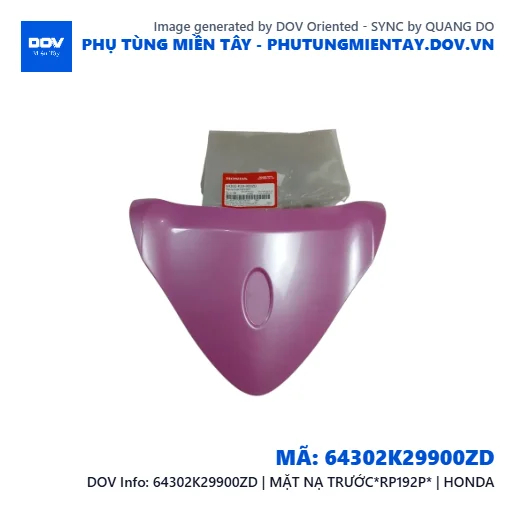 64302K29900ZD | MẶT NẠ TRƯỚC*RP192P* | HONDA  — 64302K29900ZD