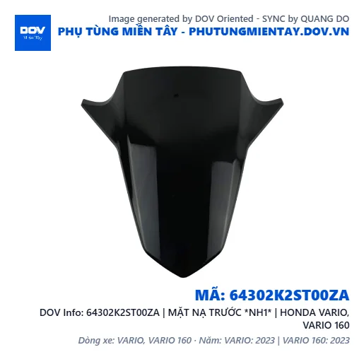 64302K2ST00ZA | MẶT NẠ TRƯỚC *NH1* | HONDA VARIO, VARIO 160 — 64302K2ST00ZA