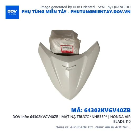 64302KVGV40ZB | MẶT NẠ TRƯỚC *NHB35P* | HONDA AIR BLADE 110 — 64302KVGV40ZB