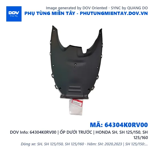 64304K0RV00 | ỐP DƯỚI TRƯỚC | HONDA SH, SH 125/150, SH 125/160 — 64304K0RV00