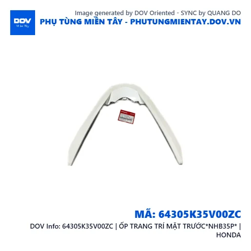 64305K35V00ZC | ỐP TRANG TRÍ MẶT TRƯỚC*NHB35P* | HONDA — 64305K35V00ZC