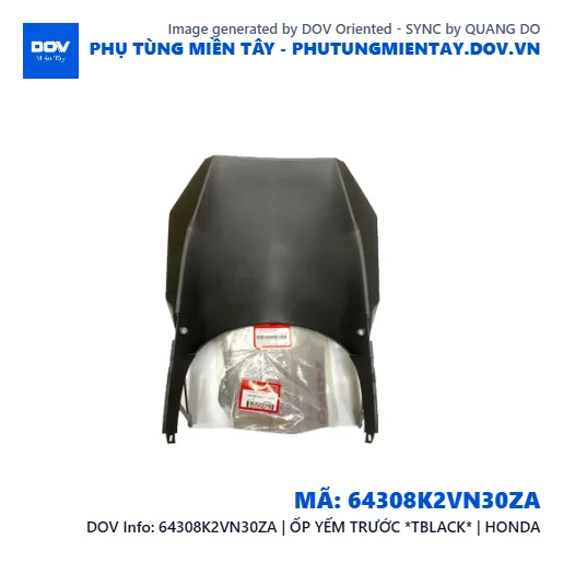 64308K2VN30ZA | ỐP YẾM TRƯỚC *TBLACK* | HONDA — 64308K2VN30ZA
