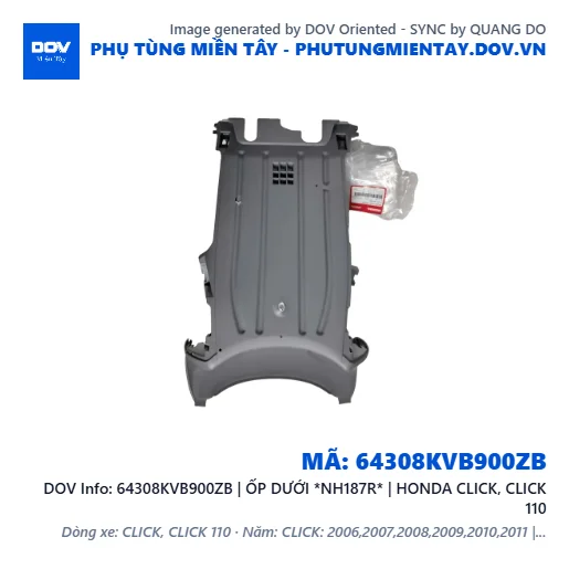 64308KVB900ZB | ỐP DƯỚI *NH187R* | HONDA CLICK, CLICK 110 — 64308KVB900ZB