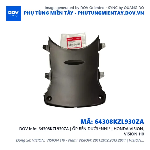 64308KZL930ZA | ỐP BÊN DƯỚI *NH1* | HONDA VISION, VISION 110 — 64308KZL930ZA