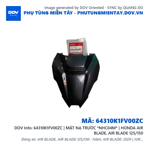 64310K1FV00ZC | MẶT NẠ TRƯỚC *NHC04M* | HONDA AIR BLADE, AIR BLADE 125/150 — 64310K1FV00ZC