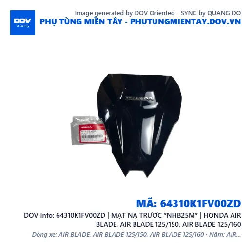 64310K1FV00ZD | MẶT NẠ TRƯỚC *NHB25M* | HONDA AIR BLADE, AIR BLADE 125/150, AIR BLADE 125/160 — 64310K1FV00ZD