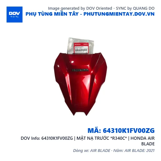 64310K1FV00ZG | MẶT NẠ TRƯỚC *R340C* | HONDA AIR BLADE — 64310K1FV00ZG