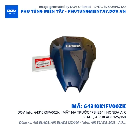 64310K1FV00ZK | MẶT NẠ TRƯỚC *PB426* | HONDA AIR BLADE, AIR BLADE 125/160 — 64310K1FV00ZK