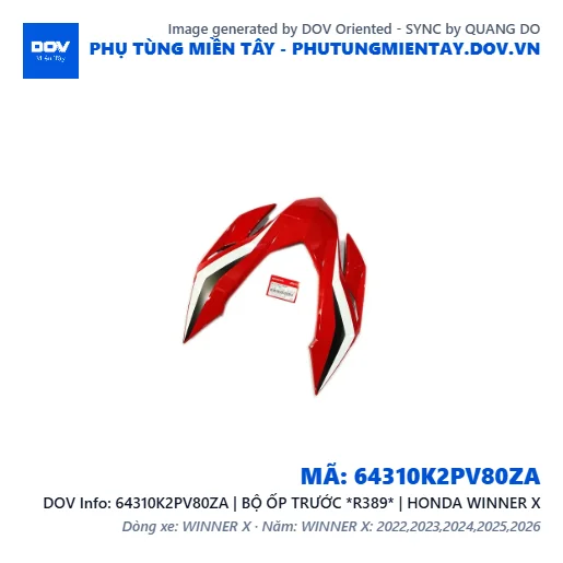 64310K2PV80ZA | BỘ ỐP TRƯỚC *R389* | HONDA WINNER X — 64310K2PV80ZA