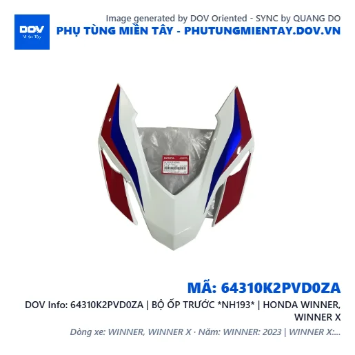 64310K2PVD0ZA | BỘ ỐP TRƯỚC *NH193* | HONDA WINNER, WINNER X — 64310K2PVD0ZA