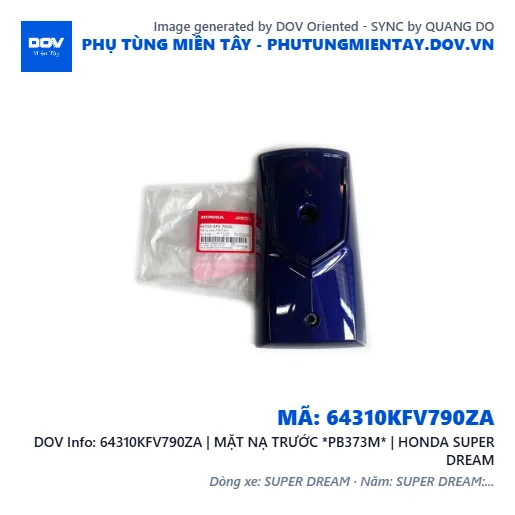 64310KFV790ZA | MẶT NẠ TRƯỚC *PB373M* | HONDA SUPER DREAM — 64310KFV790ZA