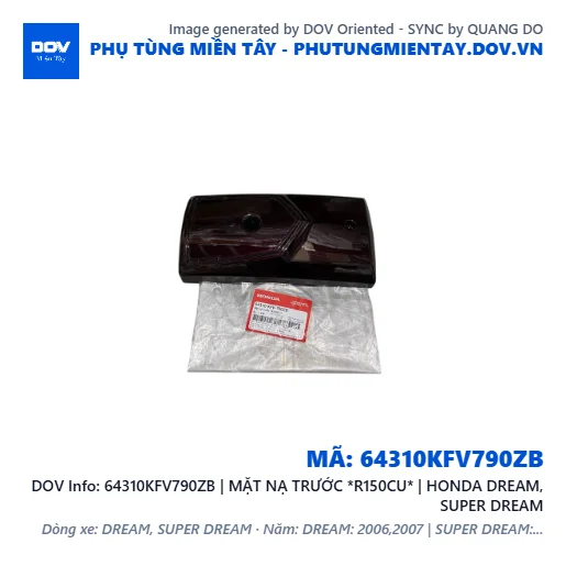 64310KFV790ZB | MẶT NẠ TRƯỚC *R150CU* | HONDA DREAM, SUPER DREAM — 64310KFV790ZB