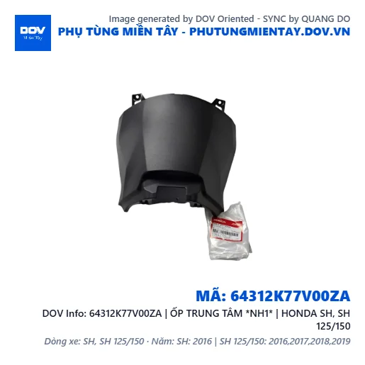 64312K77V00ZA | ỐP TRUNG TÂM *NH1* | HONDA SH, SH 125/150 — 64312K77V00ZA