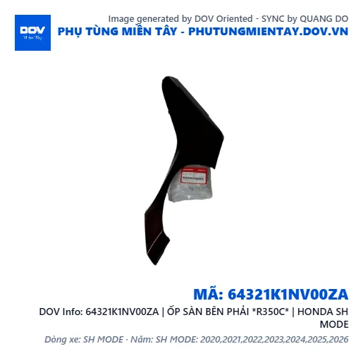 64321K1NV00ZA | ỐP SÀN BÊN PHẢI *R350C* | HONDA SH MODE — 64321K1NV00ZA