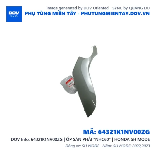 64321K1NV00ZG | ỐP SÀN PHẢI *NHC60* | HONDA SH MODE — 64321K1NV00ZG
